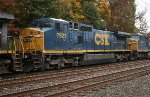 CSX C40-8W #7923 on Q438-27